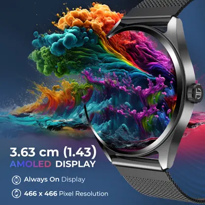 Titan Crest Smartwatch (Black Strap, Free Size) - Image 3 - MobileWeb