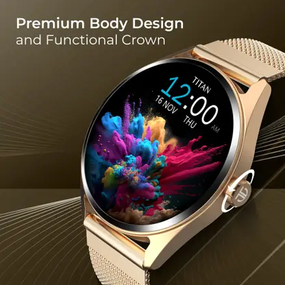 Titan Crest Smartwatch (Black Strap, Free Size) - Image 1 - MobileWeb