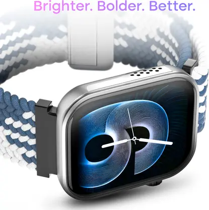 Noise Pro 6 Smartwatch (Ice Blue Strap, Regular) - Image 1 - MobileWeb