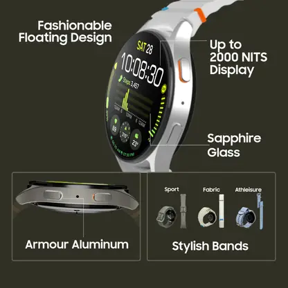 Samsung Galaxy Watch7 44mm LTE (Green Strap, Large) - Image 1 - MobileWeb