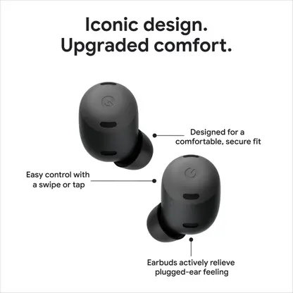 Google Pixel Buds Pro with Active Noise Cancellation Bluetooth (Charcoal, True Wireless) - Image 2 - MobileWeb